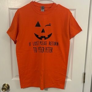 Orange Halloween Graphic T-Shirt